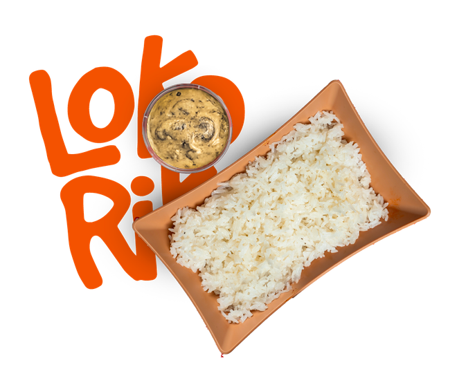 Riz blanc et sauce forestière